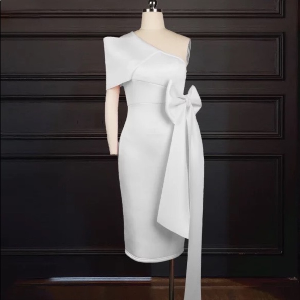 White elegant dress